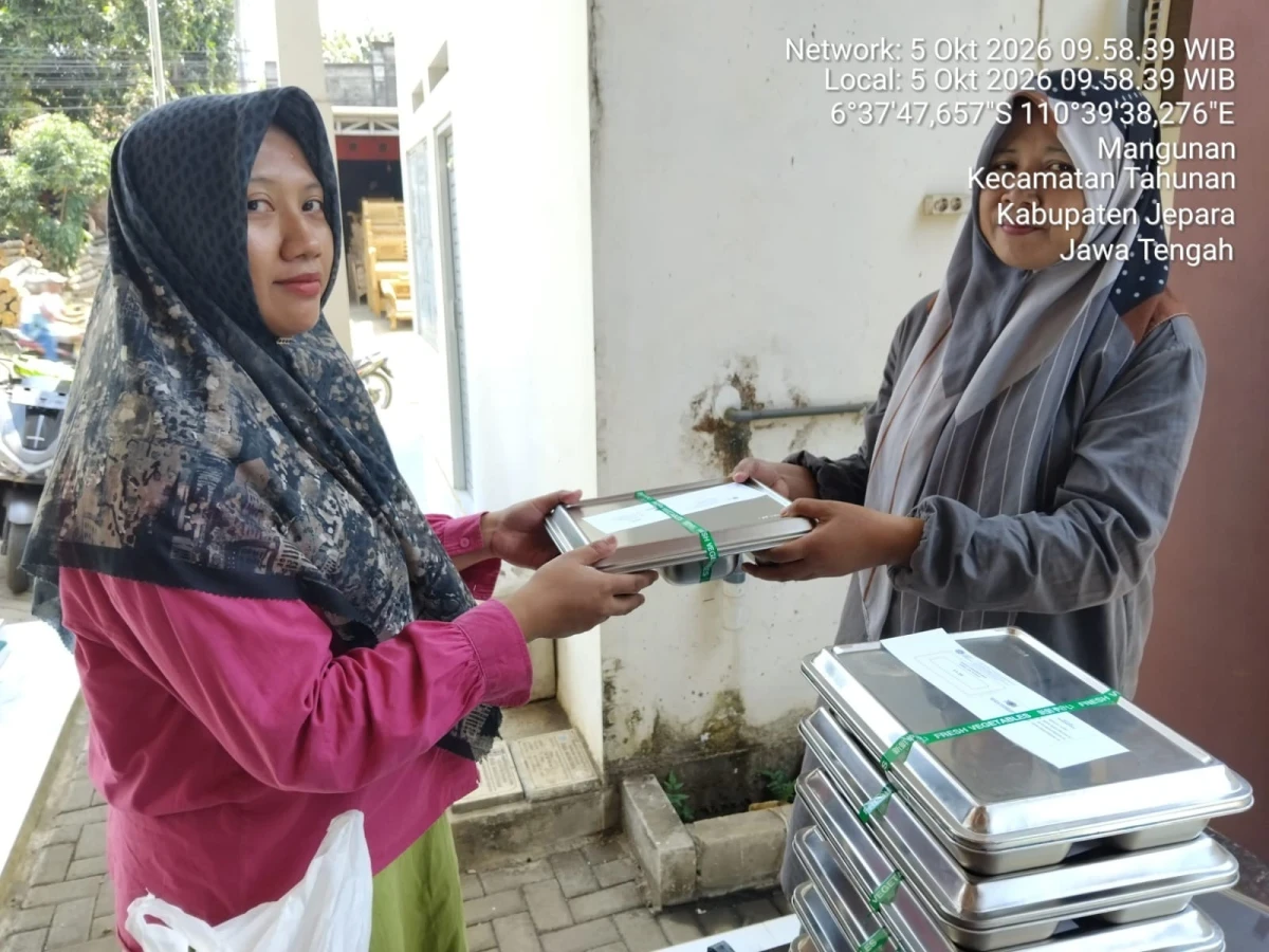 Pendistribusian MBG di Desa Mangunan 