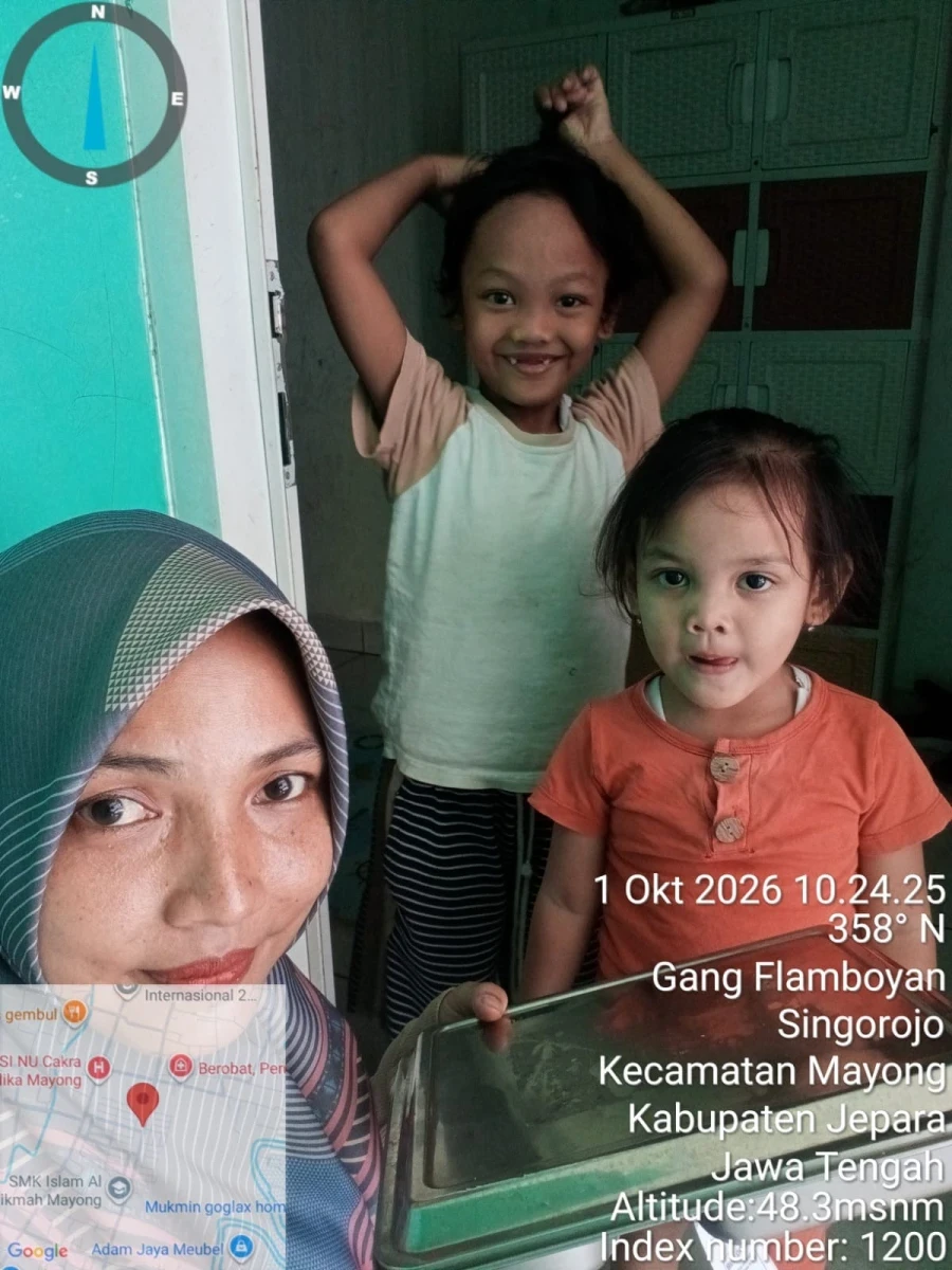 Momen Kehangatan Penyaluran MBG Balita di Posyandu Anggre 1 Desa Singorojo