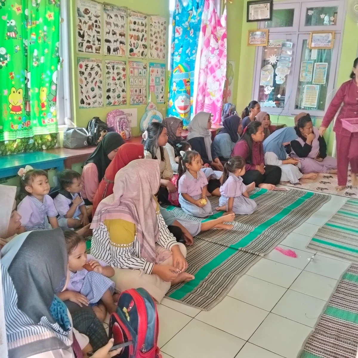 Kegiatan Walimurid di Pos Paud Kasih Ibu Kaliaman 