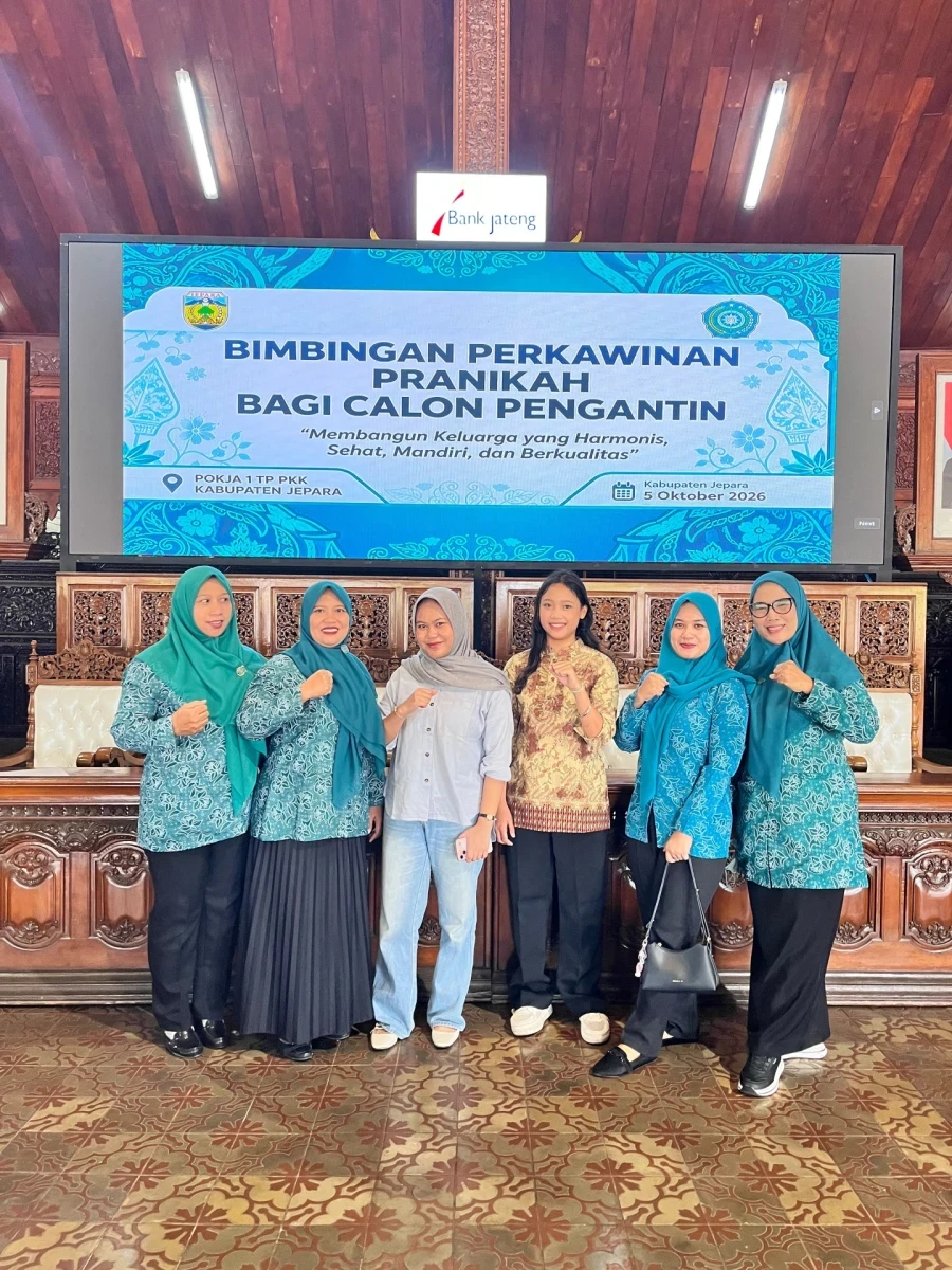 Siapkan Generasi Berkualitas, Pokja 1 Pecangaan Ikuti Bimbingan Perkawinan Pranikah di Pendopo Jepara