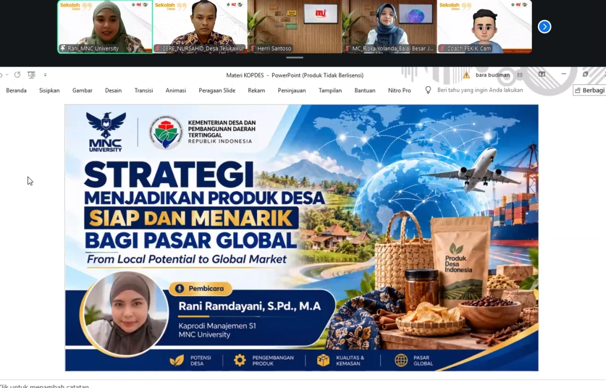 Dari Sekolah Desa ke Pasar Global, Produk Unggulan Telukawur Dipacu Siap Ekspor