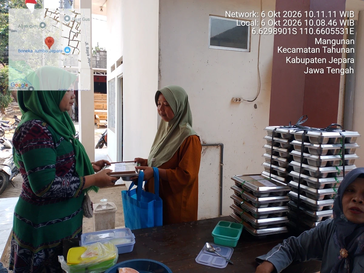 Pendistribusian MBG di Desa Mangunan 