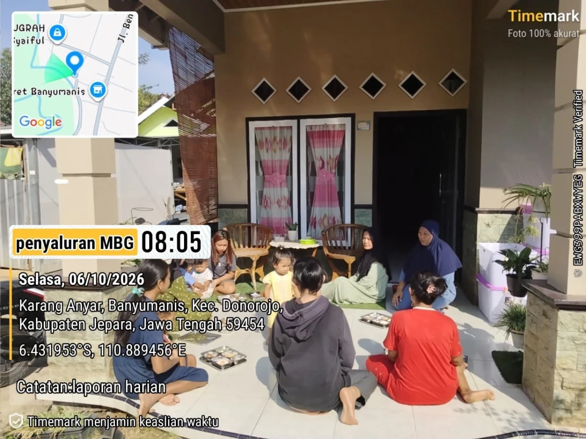 PENDISTRIBUSIAN PMT DAN MBG DI POS MAWAR MERAH 4 Desa Banyumanis