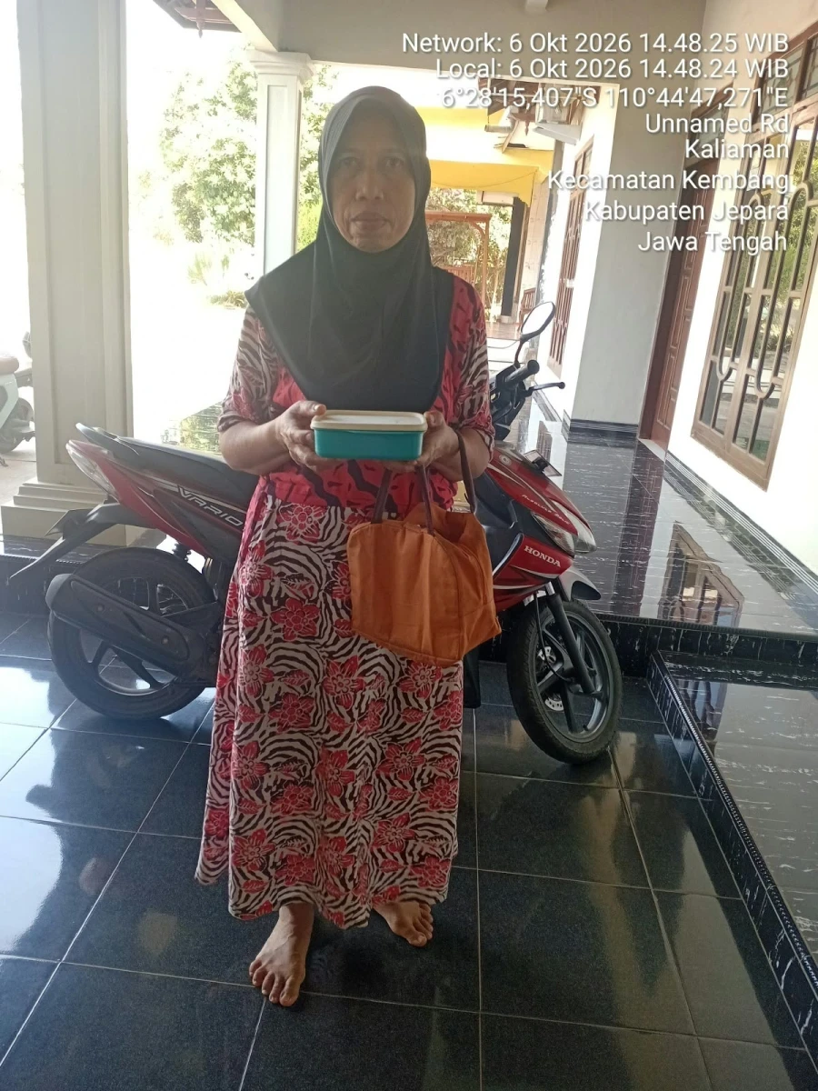 Kegiatan Pembagian MBG pada Ibu Hamil dan Balita di RW 02 Desa Kaliaman 