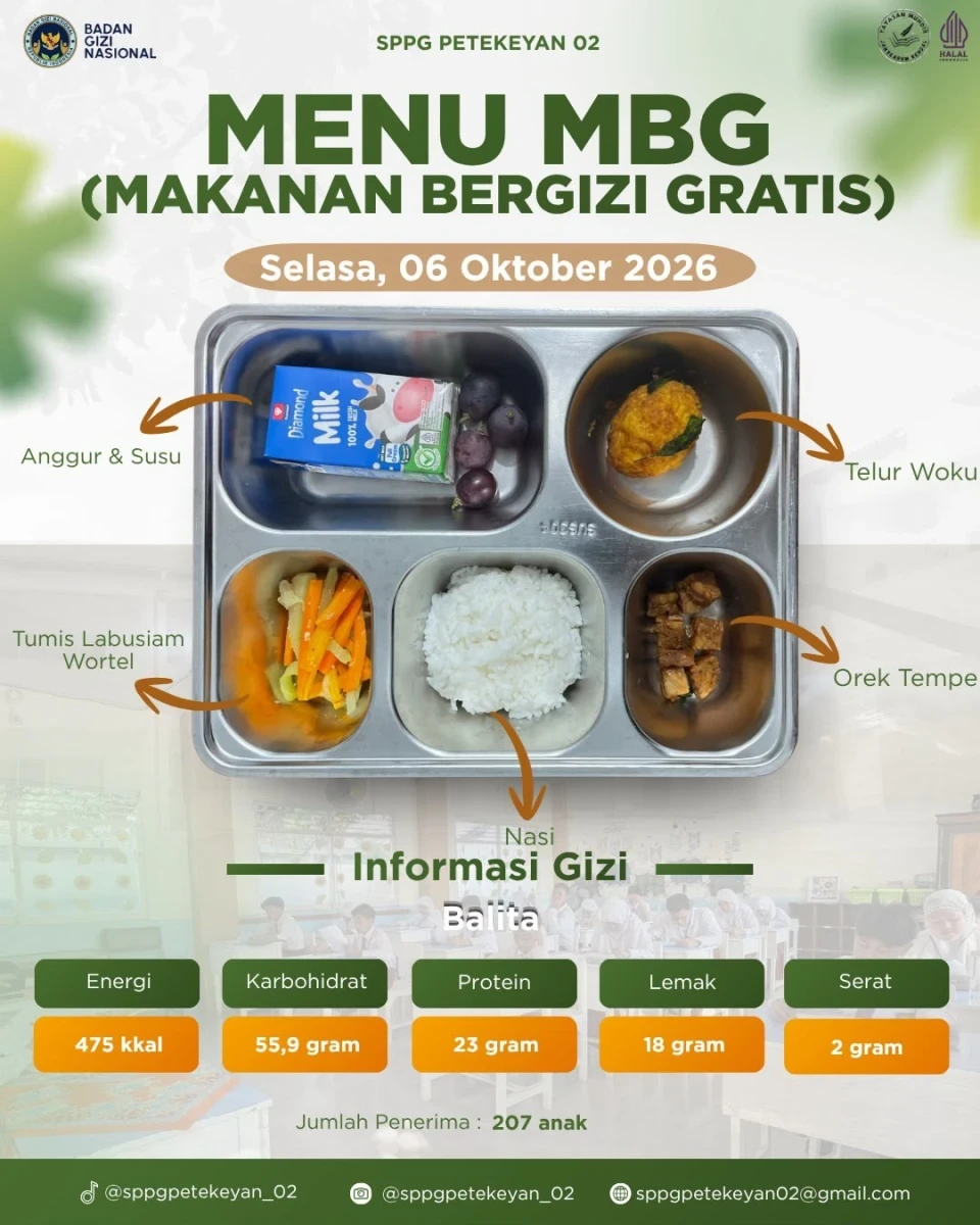 pendistribusian MBG bagi balita 