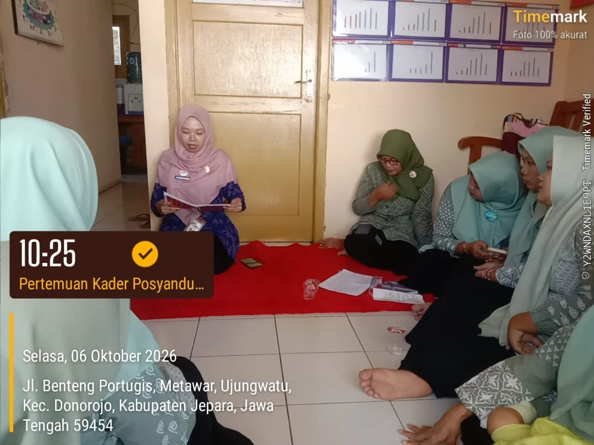 PERTEMUAN RUTIN KADER POSYANDU DESA UJUNGWATU BULAN OKTOBER 2026