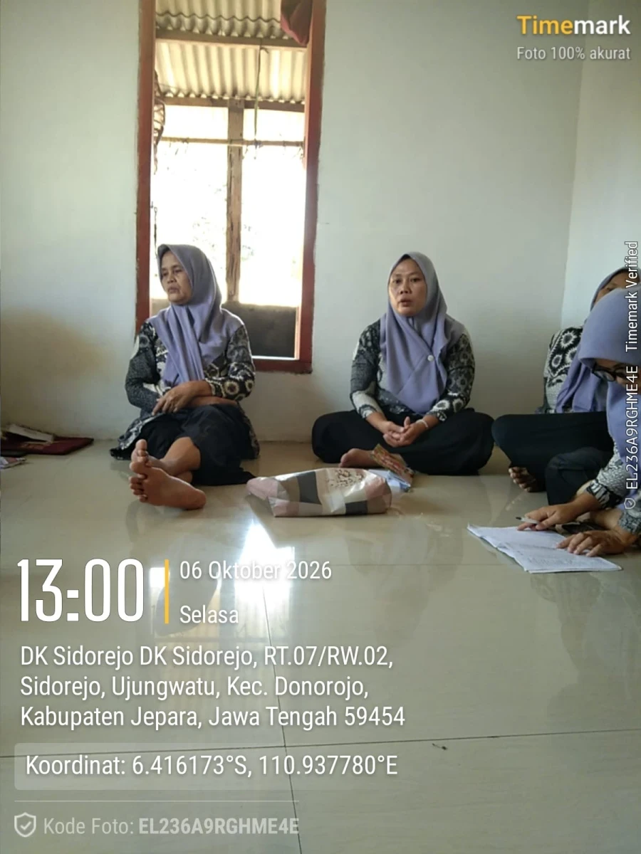 PERTEMUAN RUTIN PKK RT 02 RW 02 DUKUH SIDOREJO