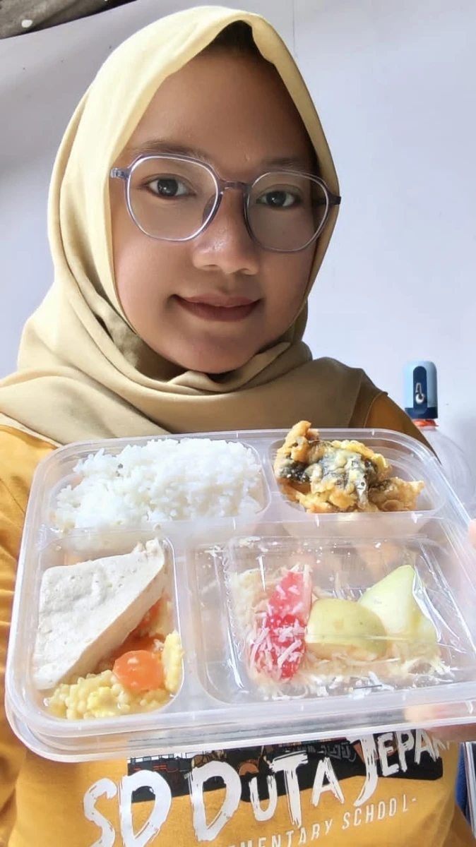 Mbg desa Langon post Melati 3 Pembagian mbg dengan sasaran bumil, busui , balita non PAUD