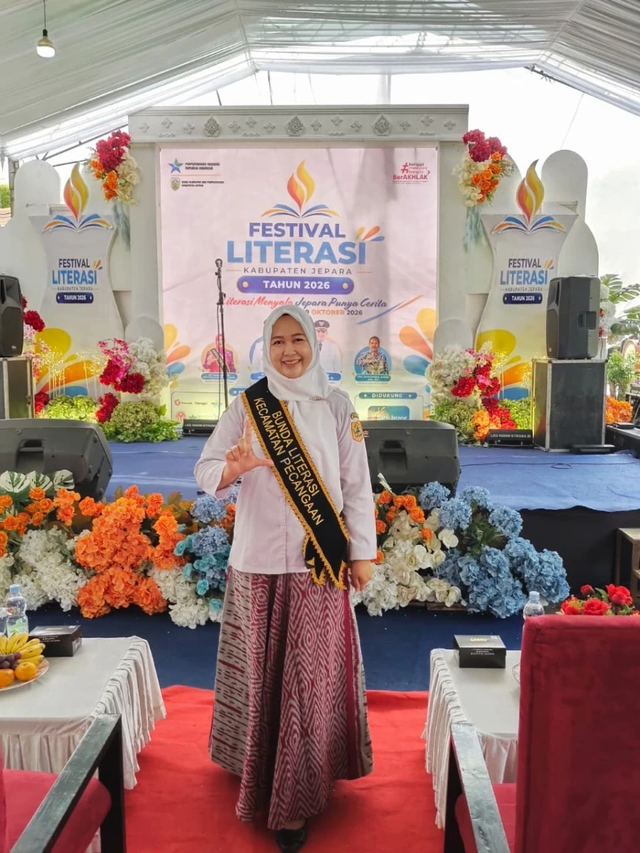 Bunda Literasi Kecamatan Pecangaan Hadir Semarakkan Festival Literasi Kabupaten Jepara Tahun 2026
