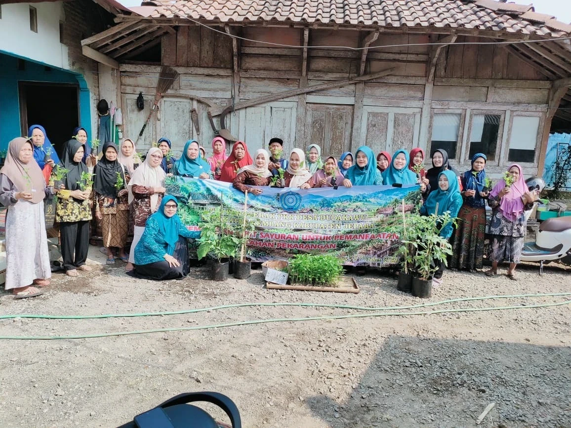Pembagian bibit tanaman sayuran untuk pemanfaatan lahan pekarangan 