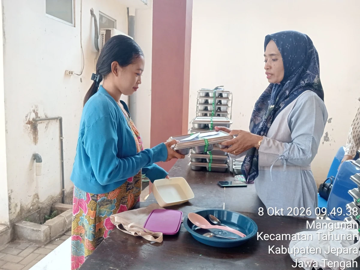 Pendistribusian MBG di Desa Mangunan 
