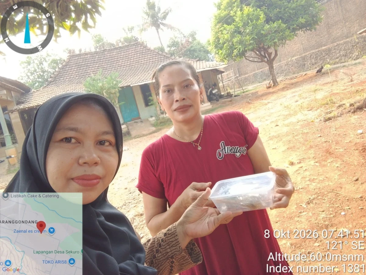 Penyaluran PMT Bumil Pokja IV Desa Karanggondang di RW 02