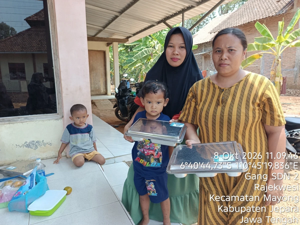 Kegiatan Pembagian MBG 3B diwilayah posyandu Binasiwi 03 