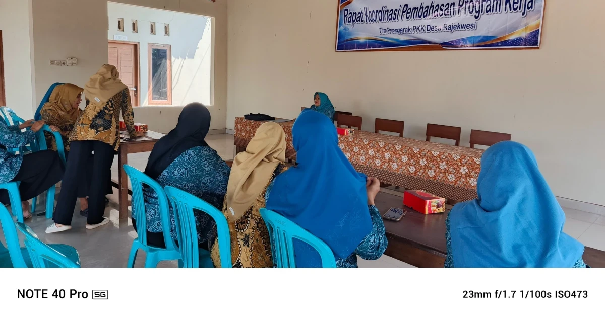 Rapat Koordinasi TP. PKK Desa Rajekwesi 
