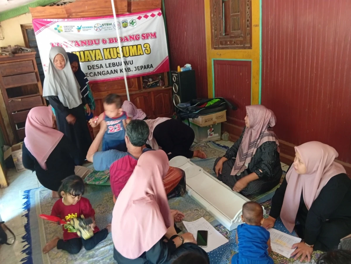 Pelayanan 6 Bidang SPM Posyandu Wijaya Kusuma 3 Bulan Oktober 2026 Desa Lebuawu 