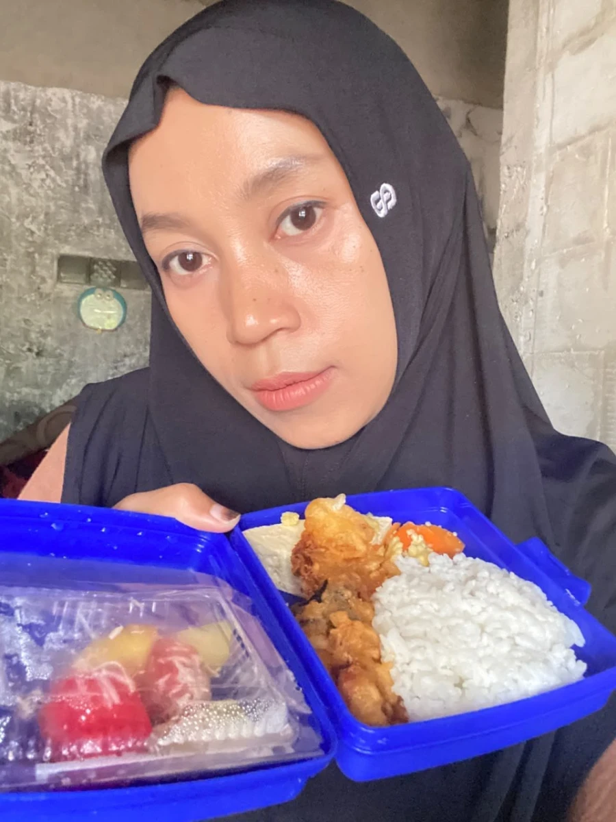 Mbg desa Langon post Melati 3 Pembagian mbg dengan sasaran bumil, busui , balita non PAUD