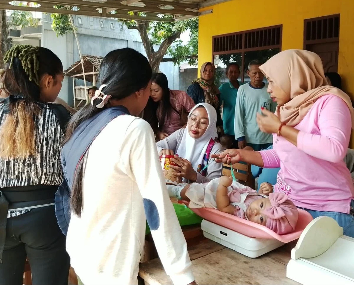 Posyandu Harapan 3 RW 08 Karanggondang Gelar Penimbangan dan Pengukuran Rutin