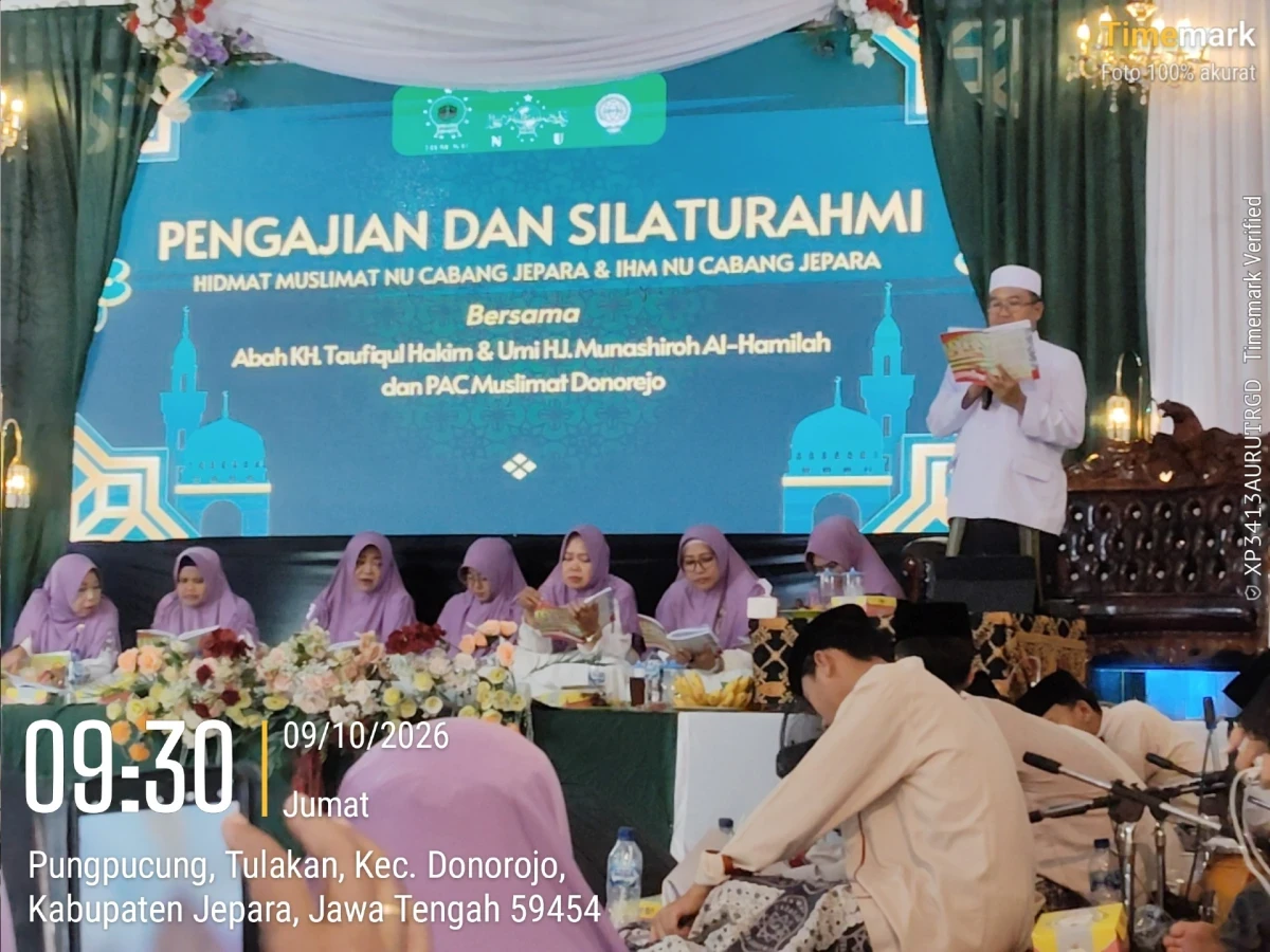 PENGAJIAN DAN SILATURAHMI "HIKMAT MUSLIMAT NU CABANG JEPARA & IHM NU CABANG JEPARA DI PAC MUSLIMAT DONOROJ
