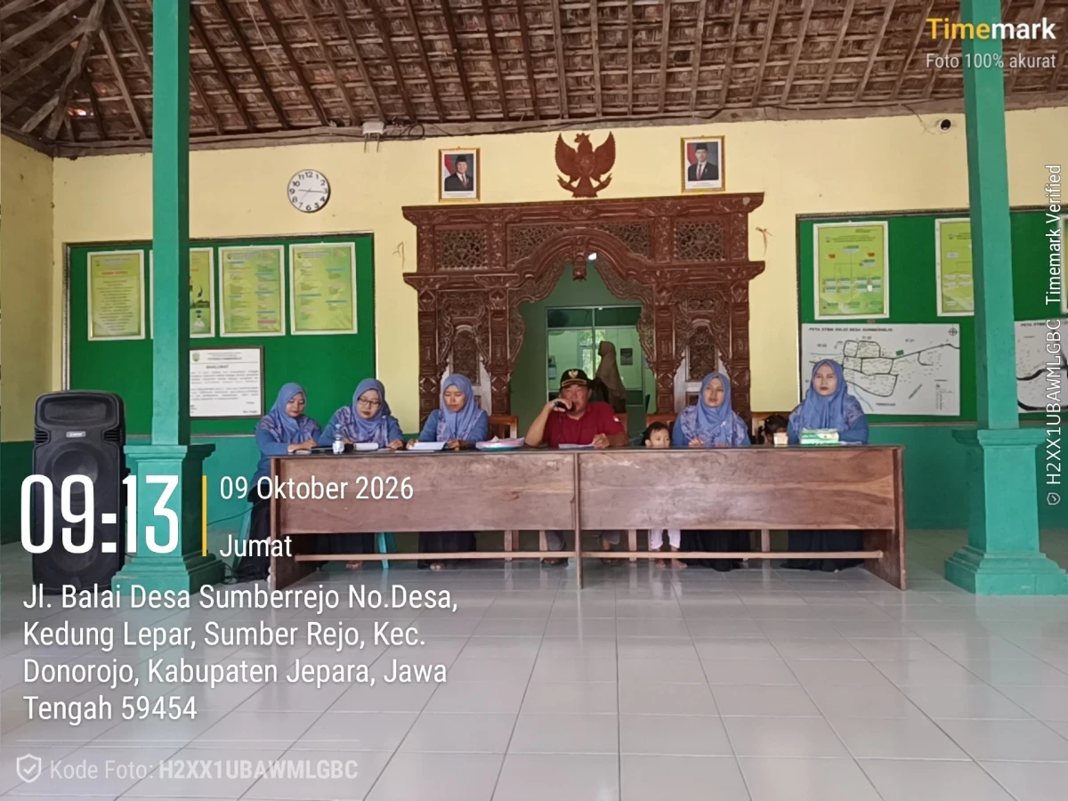 Pertemuan Rutin PKK Desa Sumberrejo