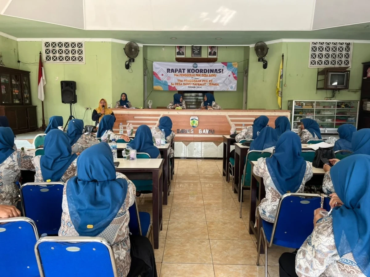 Rapat koordinasi tim penggerak PKKDesa Bawu