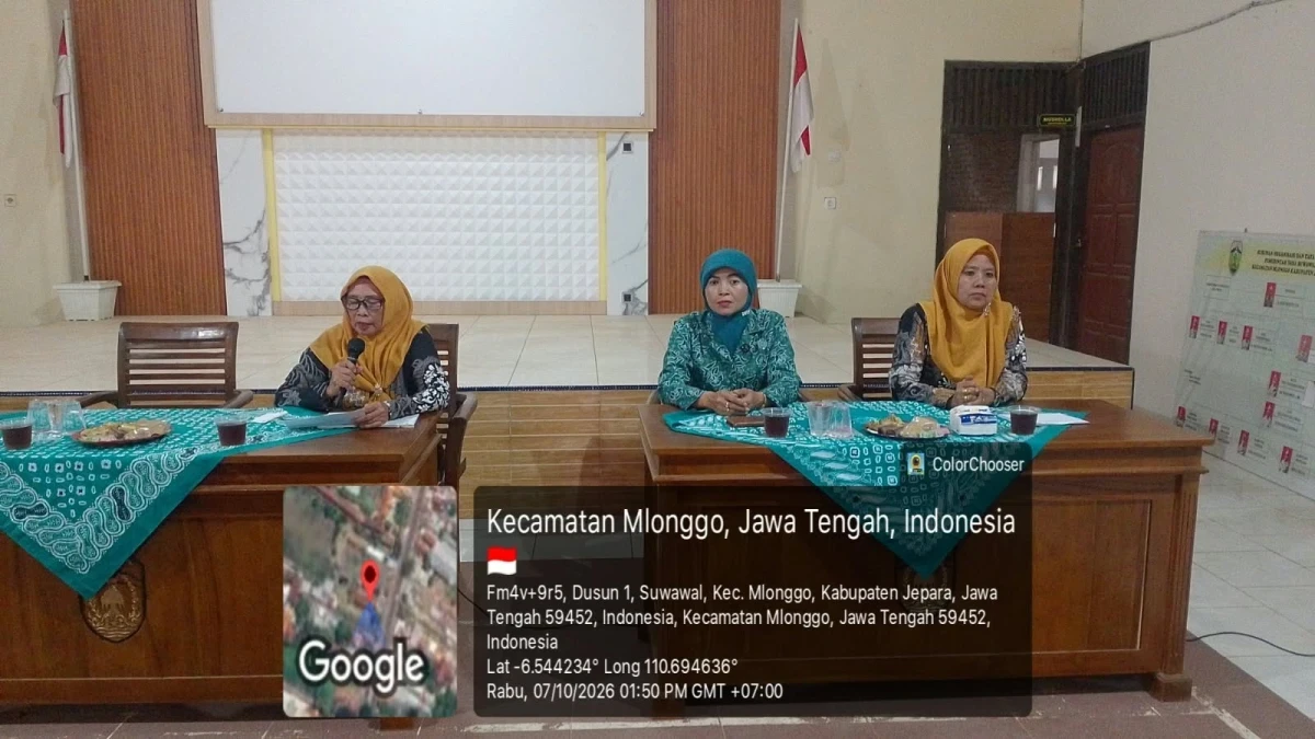 TP PKK Kecamatan Mlonggo Laksanakan Pembinaan Administrasi TP PKK Desa Suwawal, Persiapkan Evaluasi Akhir Program PKK 2026