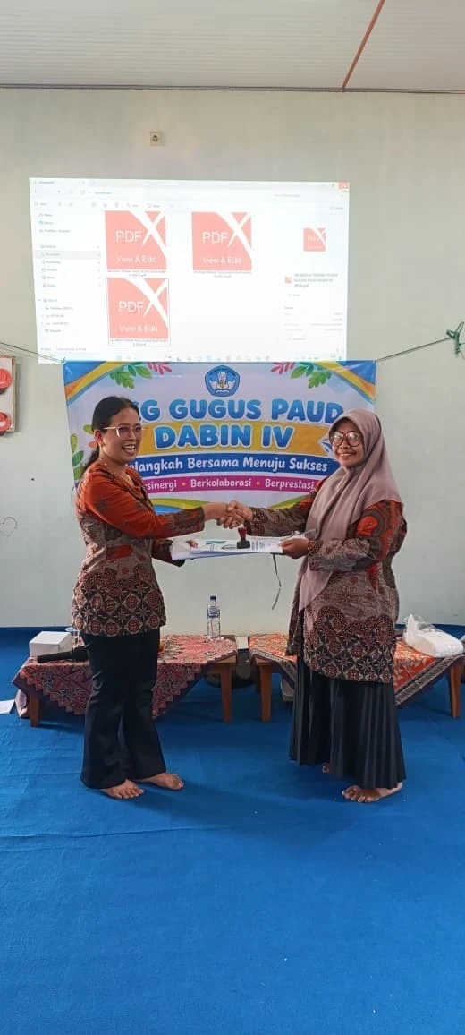 TK TA II MENGIKUTI SERTIJAB DI GUGUS PAUD DABIN IV DONOROJO