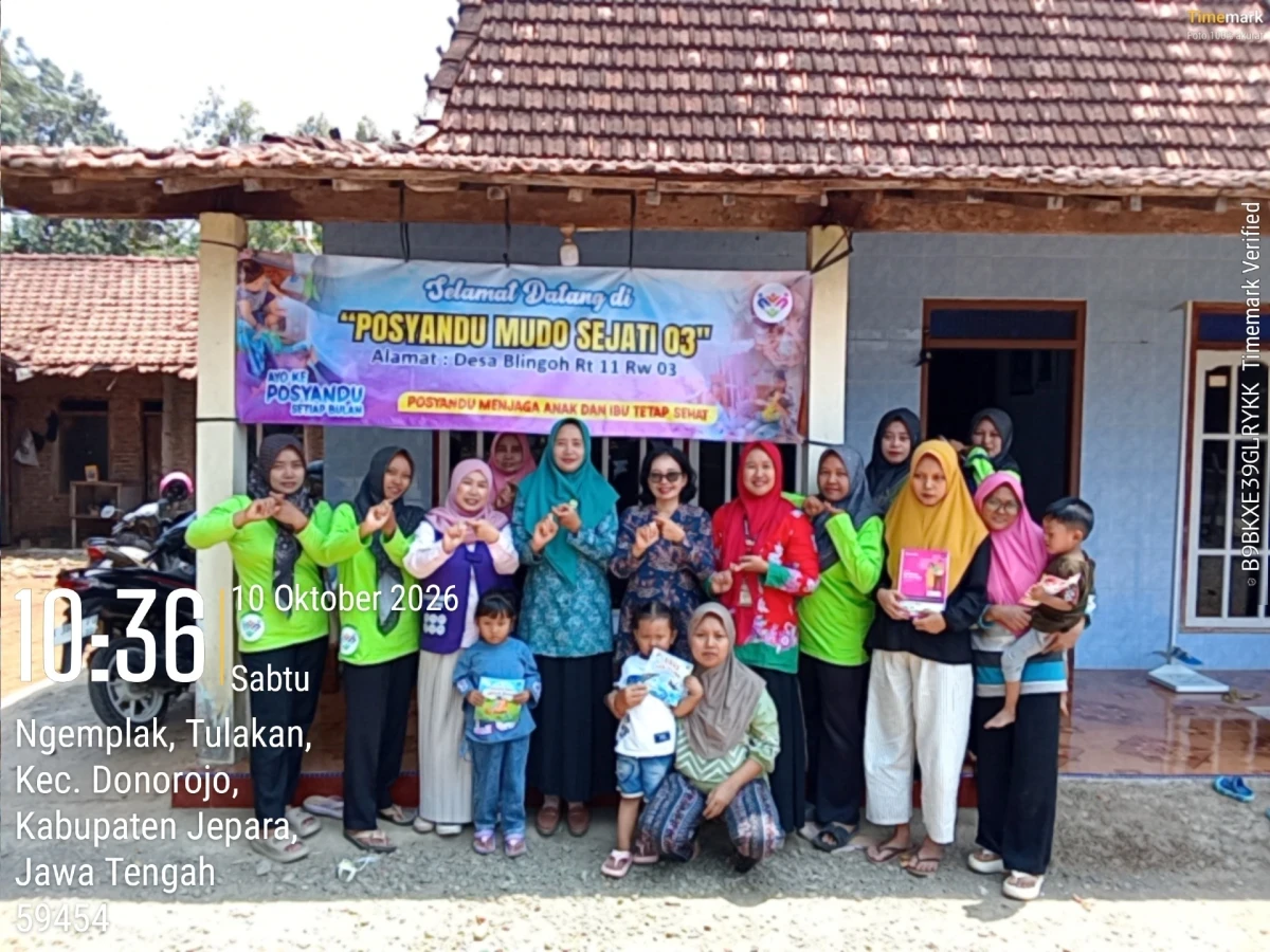 Wujudkan pelayanan 6 SPM Bersama Posyandu Mudo Sejati 03 Desa Blingoh 