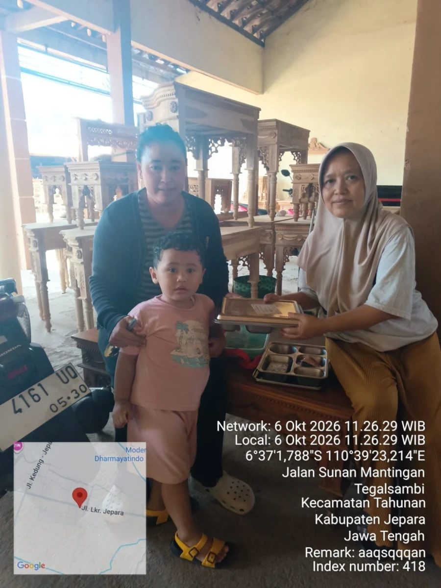 Wujudkan Balita Sehat dan Tumbuh Optimal melalui Pembagian MBG di Posyandu Kasih Ibu 2