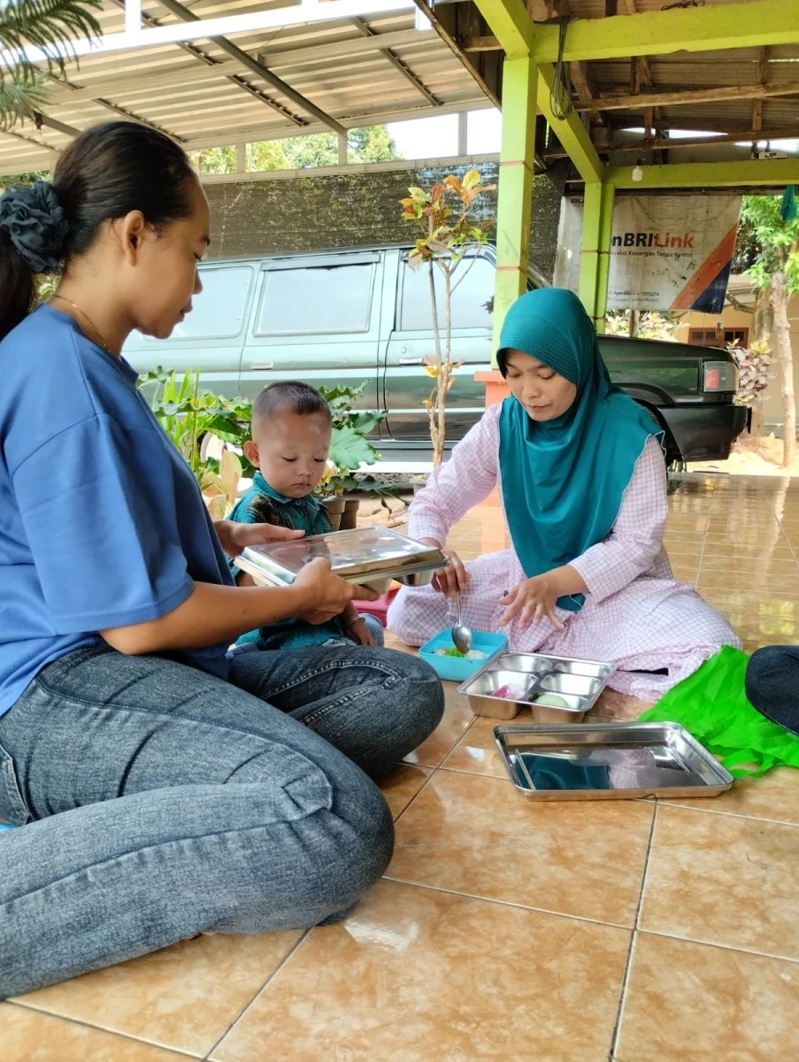 Peduli Gizi Penyaluran MBG 3B di Posyandu Nusa Bhakti 3 Desa Kawak