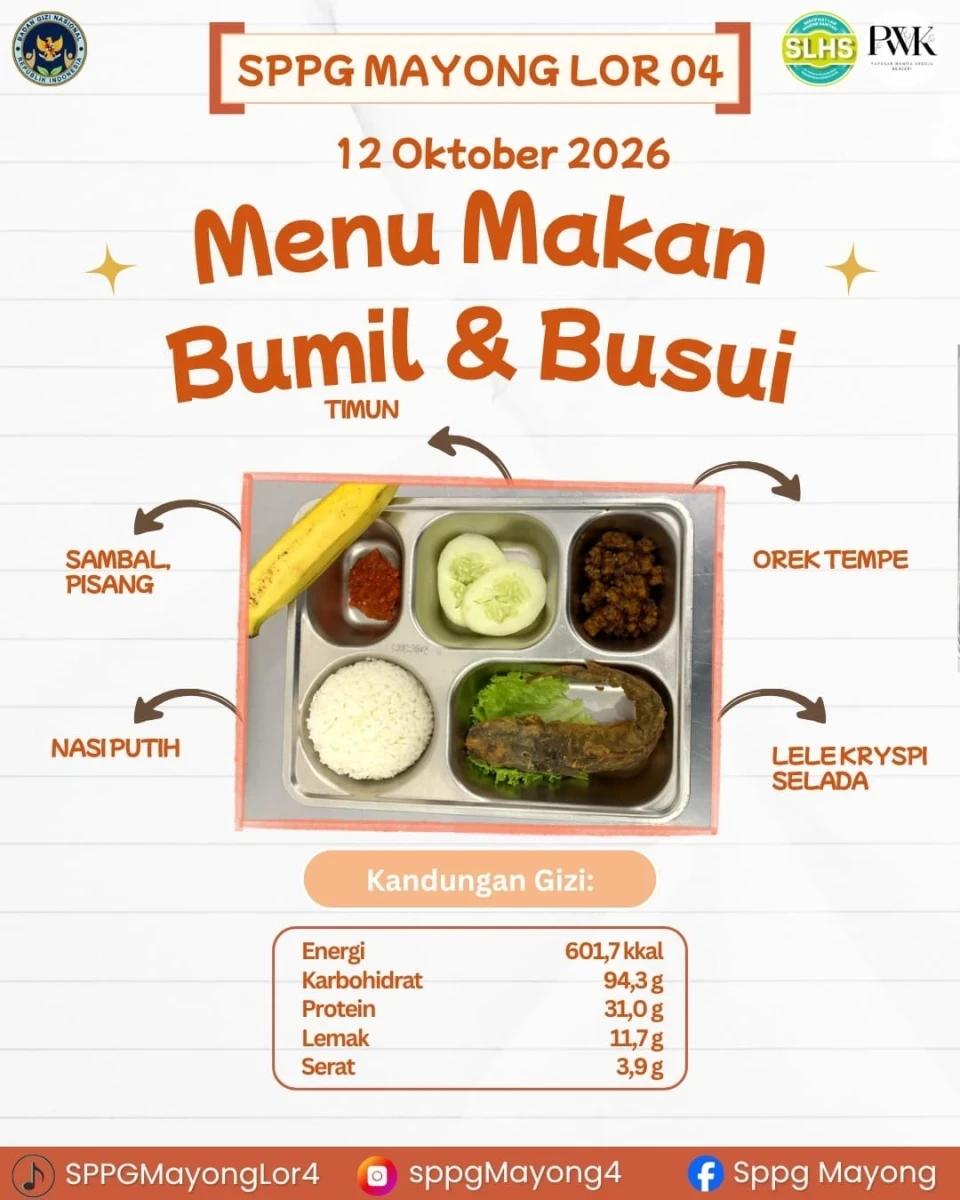Pendistribusian mbg balita, bumil, busui di desa Mayonglor