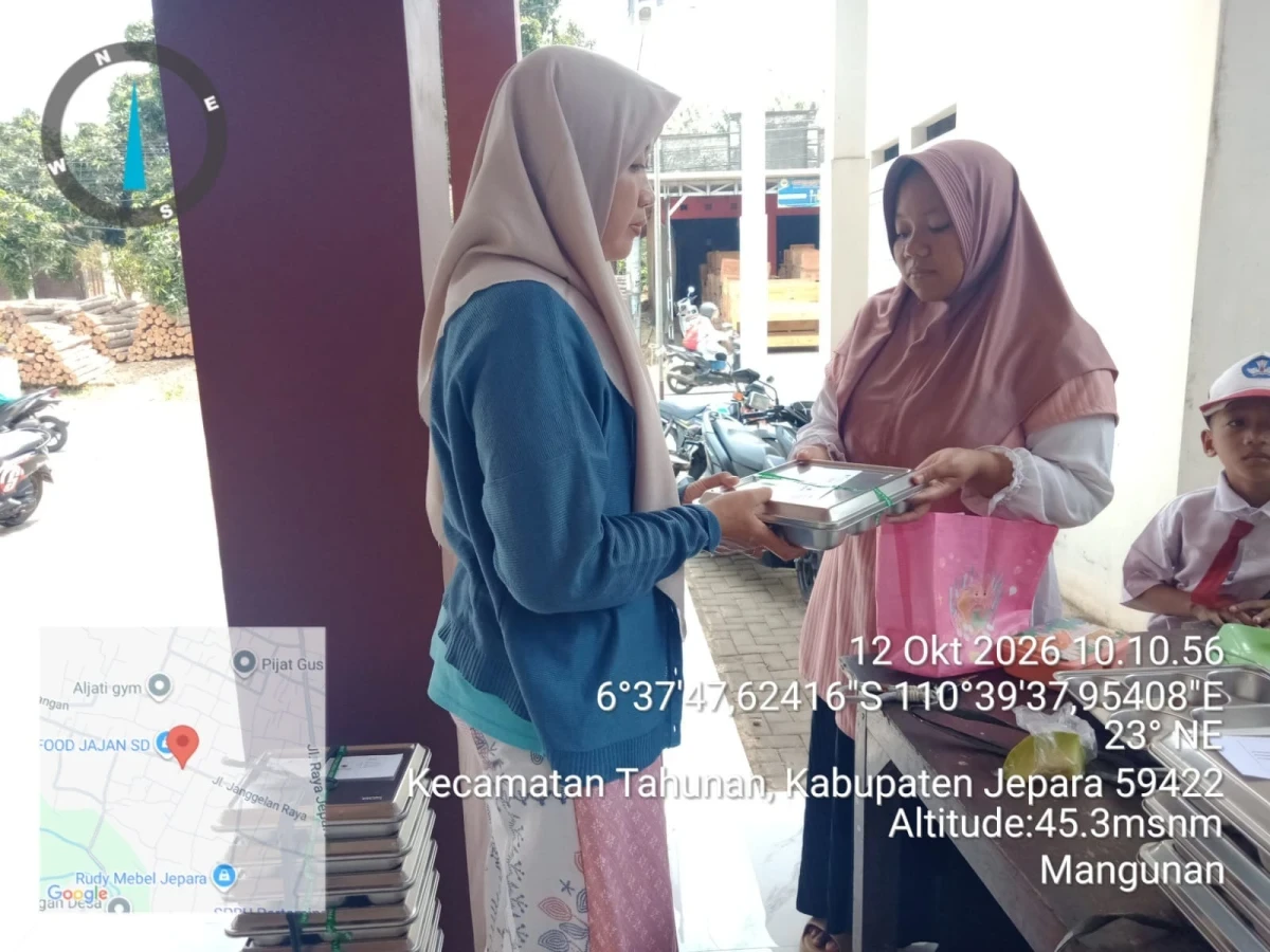 Pendistribusian MBG di Desa Mangunan 