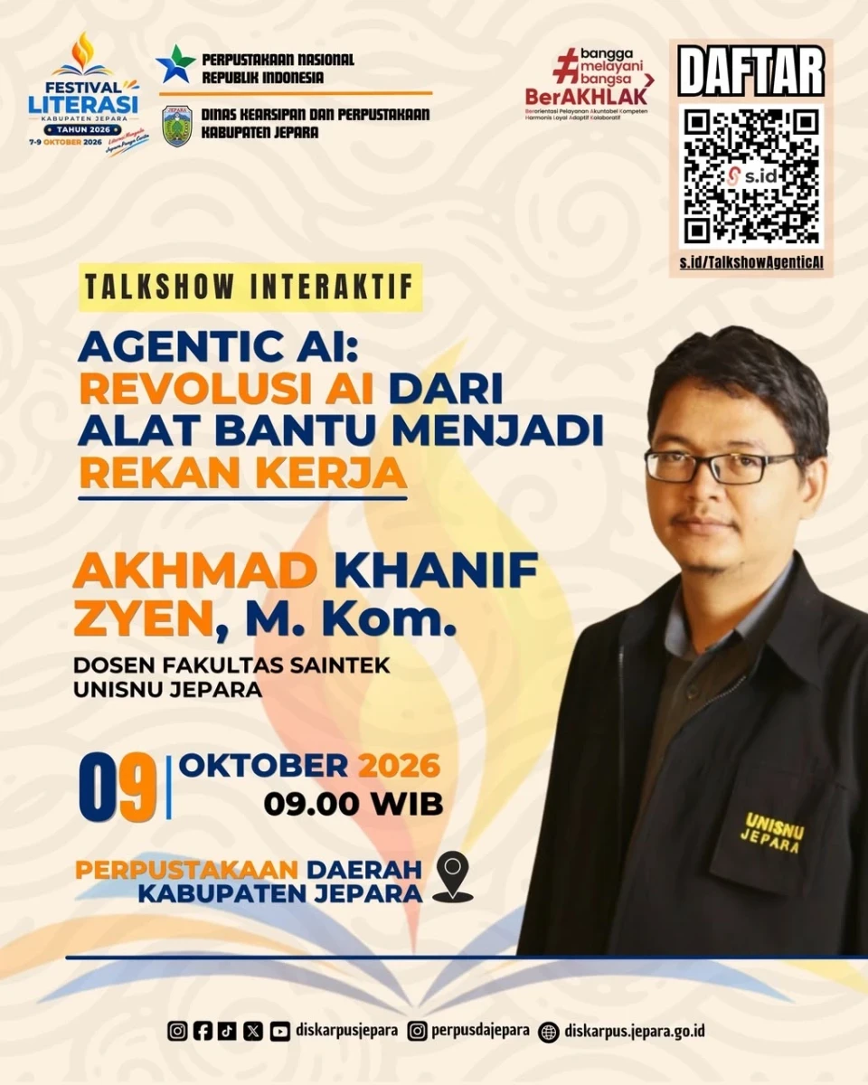 Sosialisasi Festival Literasi: Revolusi AI, dari Alat Bantu Menjadi Rekan Kerja