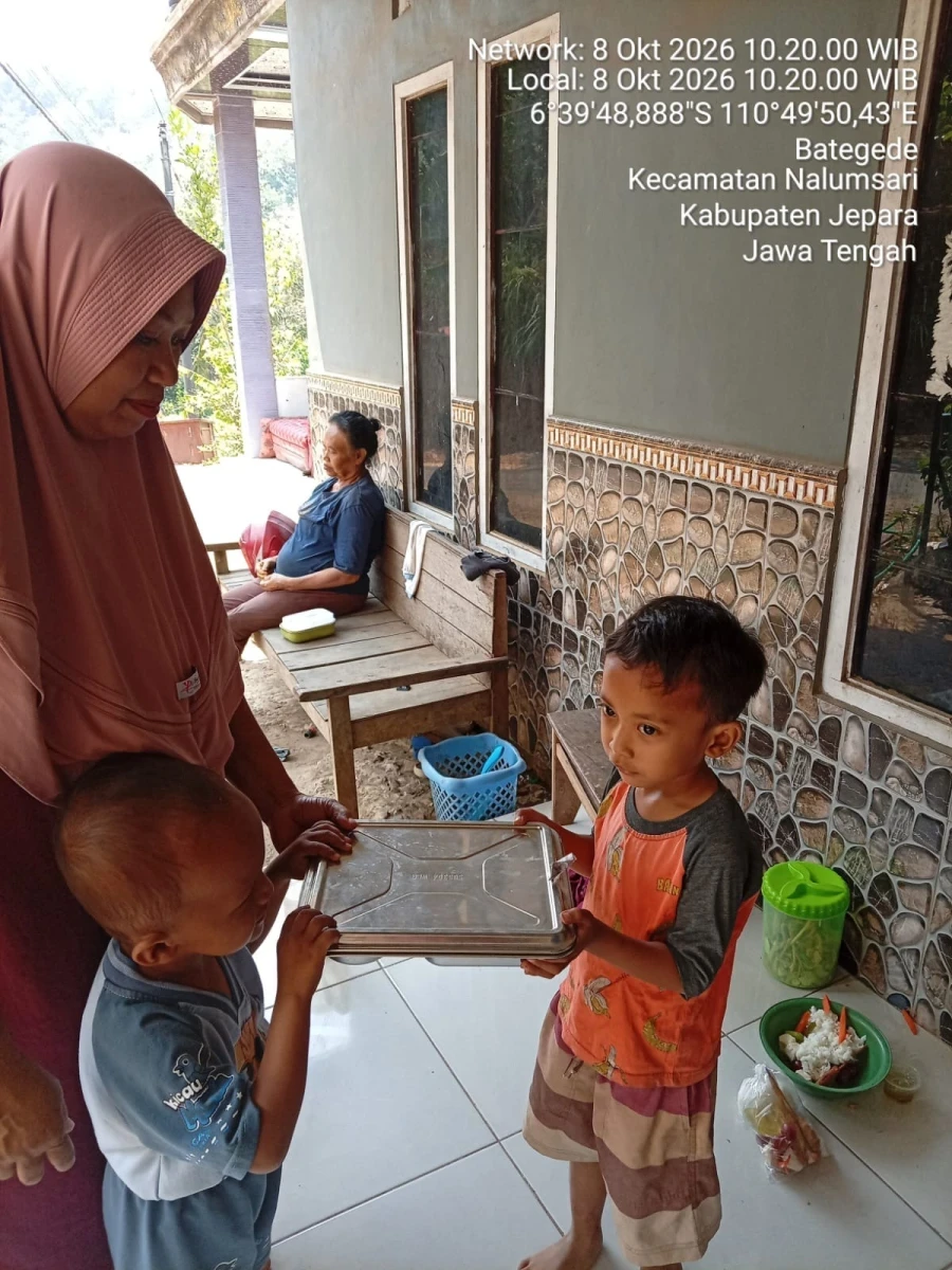 Pembagian MBG ke dukuh godang