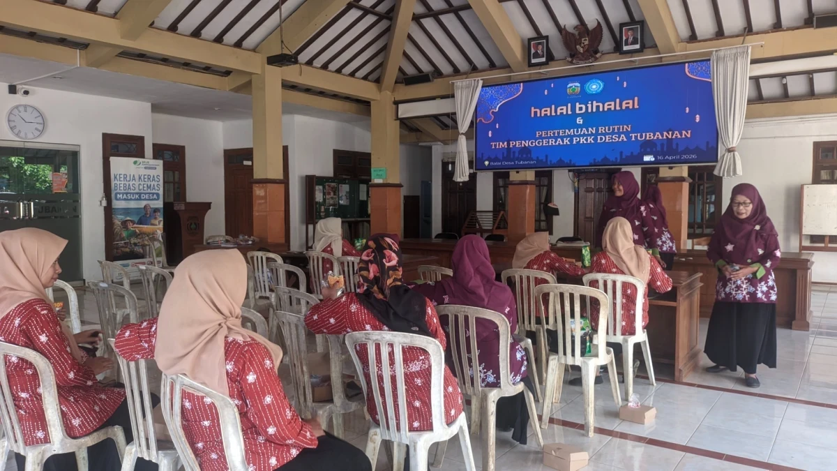 Pertemuan rutin PKK Desa Tubanan