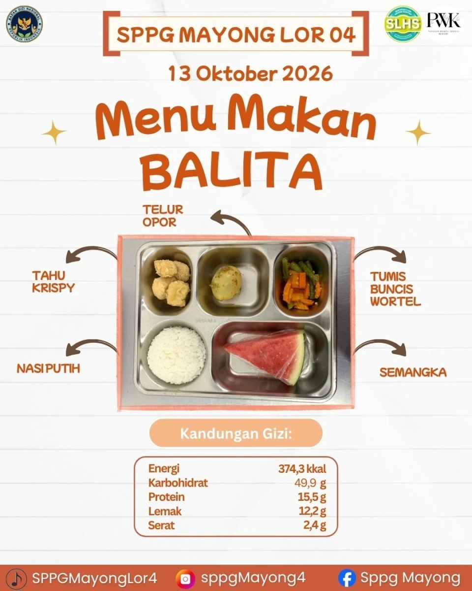 Pendistribusian mbg balita, bumil, busui di desa Mayonglor