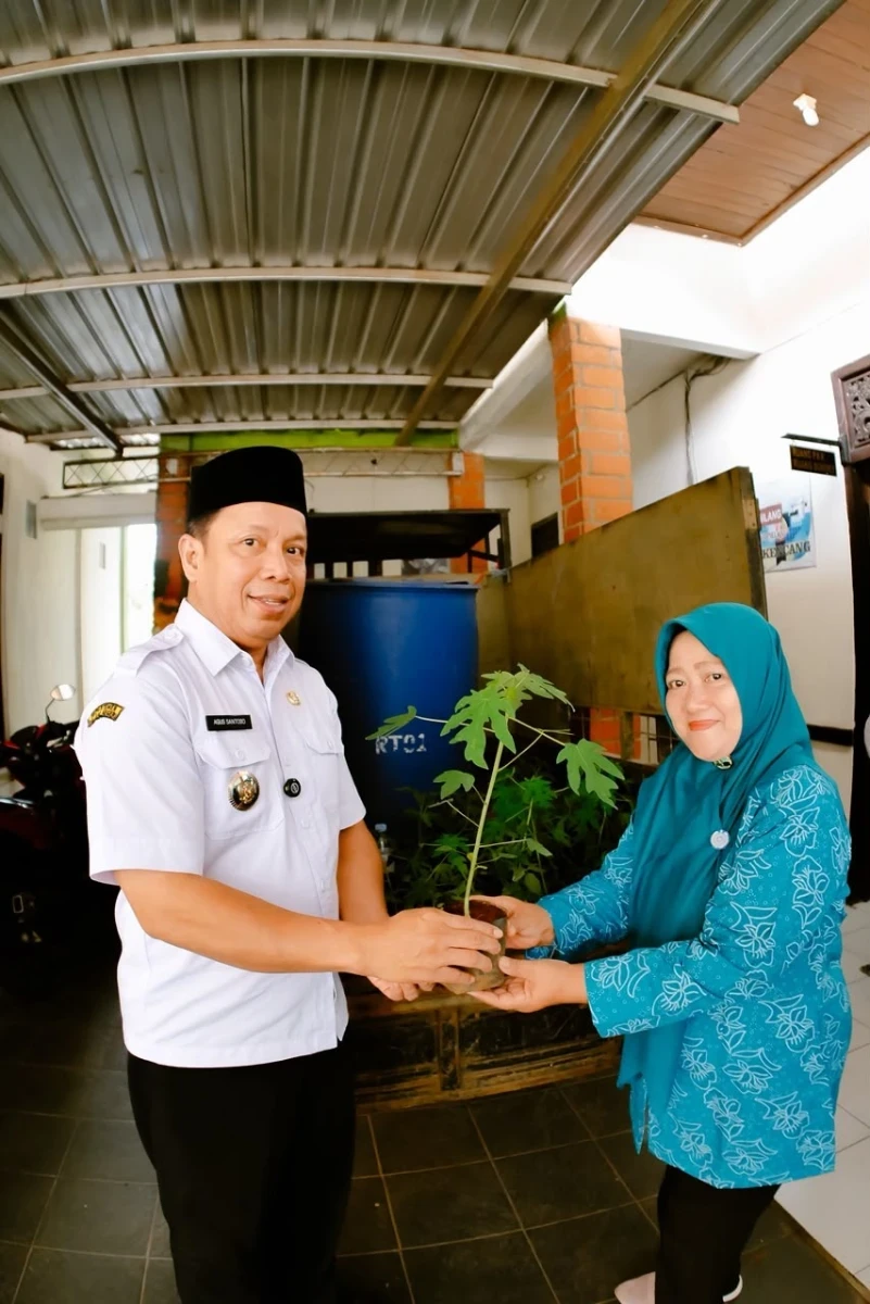 Penyaluran Bantuan Bibit dari DKPP kepada Ibu-Ibu PKK Desa Tegalsambi melalui Pemerintah Desa