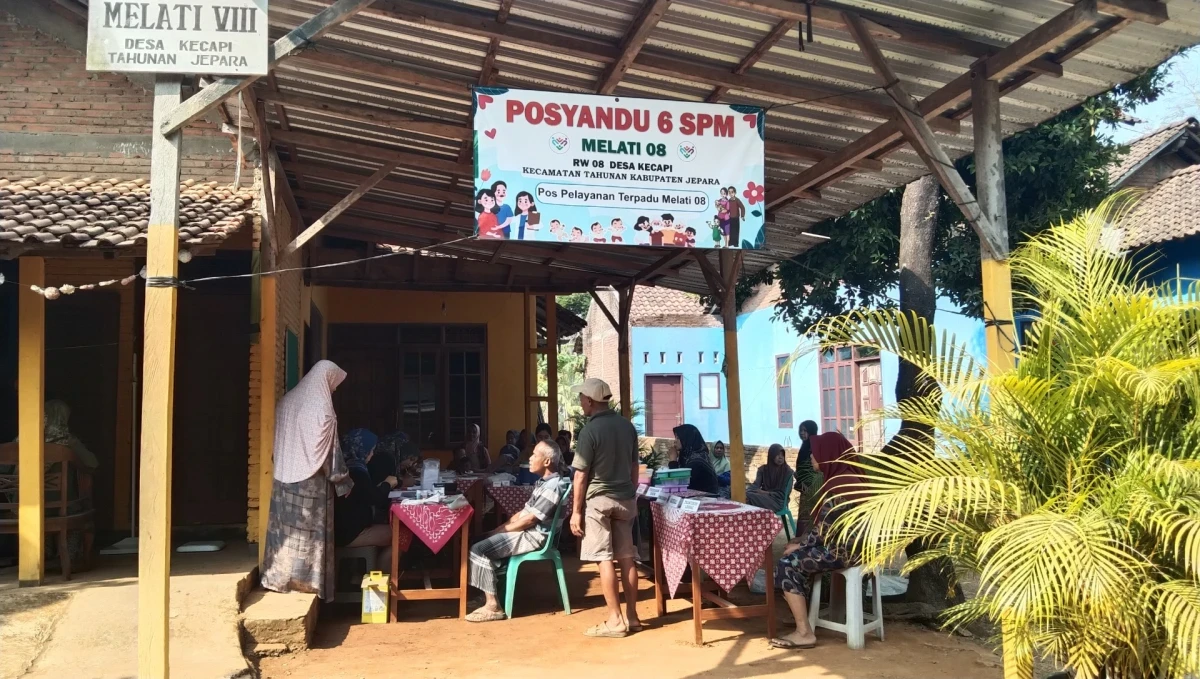 Kegiatan rutin posyandu melati 8 Desa Kecapi 