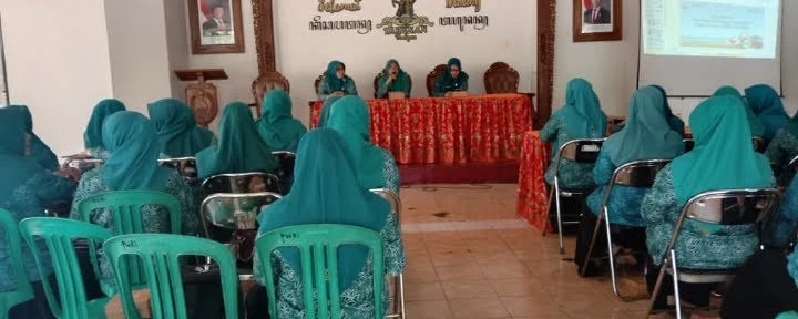 Rakor PKK desa dengan PKK kecamatan di Kecamatan tahunan 