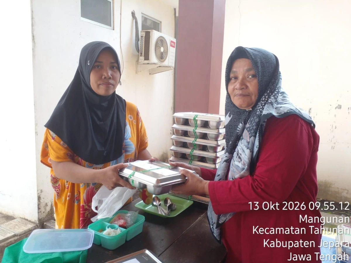 Pendistribusian MBG di Desa Mangunan 