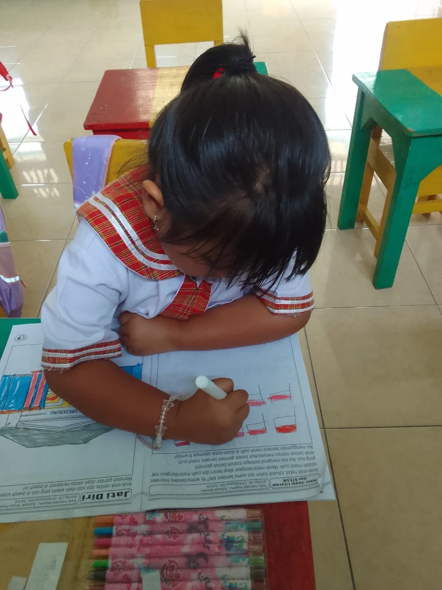 Negaraku,mengenal kata dan menggambar bendera merah putih