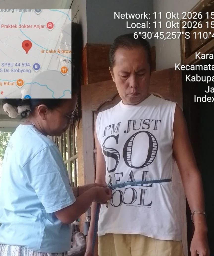 Laporan Rekapitulasi Kunjungan Kader Kesehatan untuk Warga Dewasa RT 02 RW 03 Desa Karanggondang