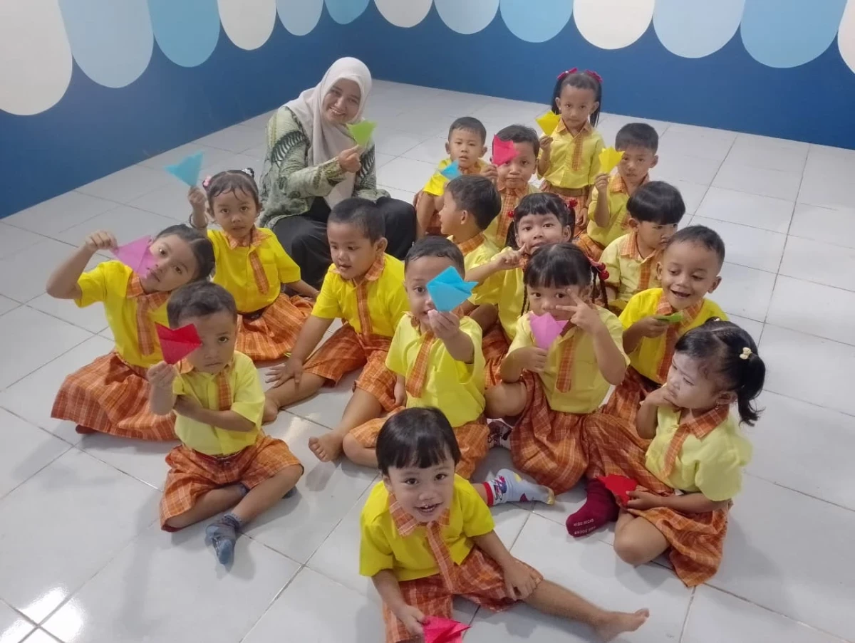 Bunga dari origami