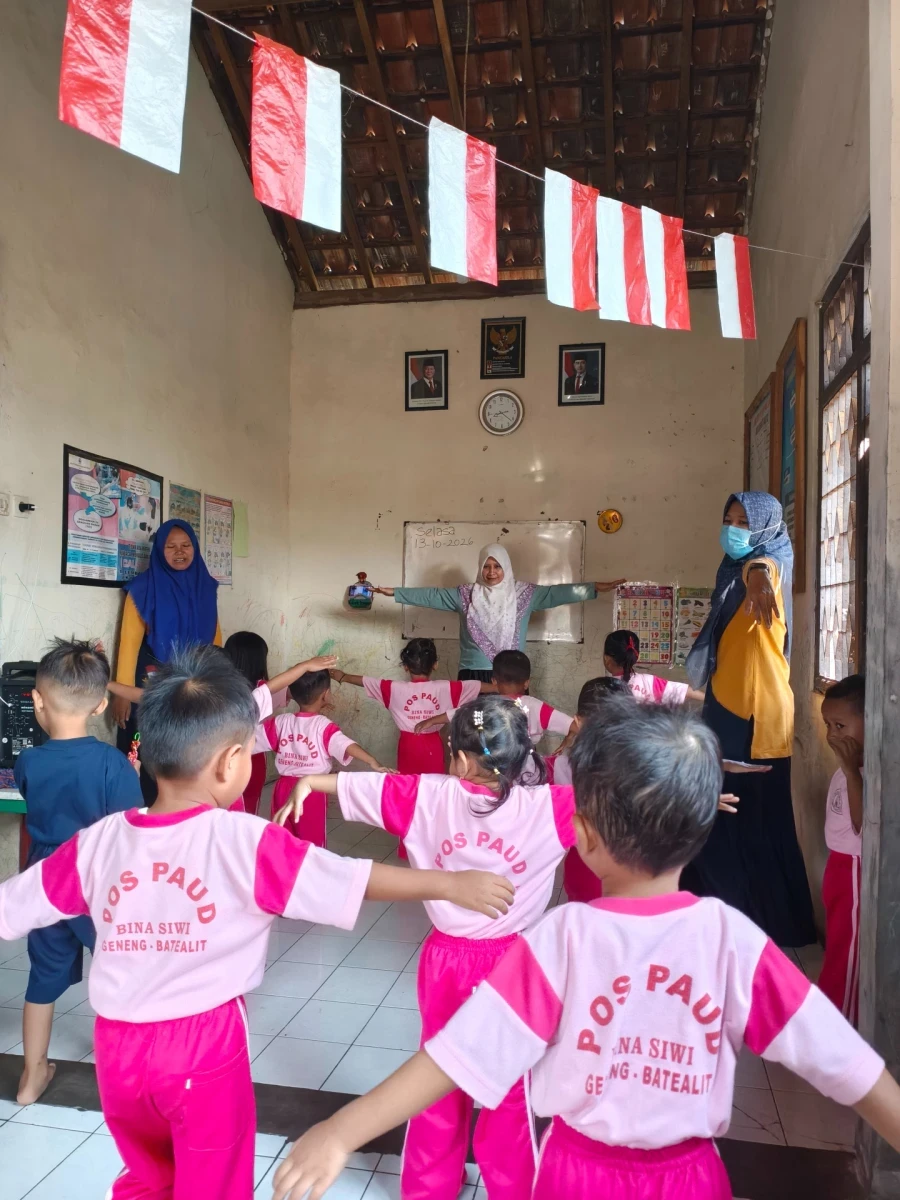 Kegiatan pembelajaran POS PAUD BINA SIWI Desa Geneng