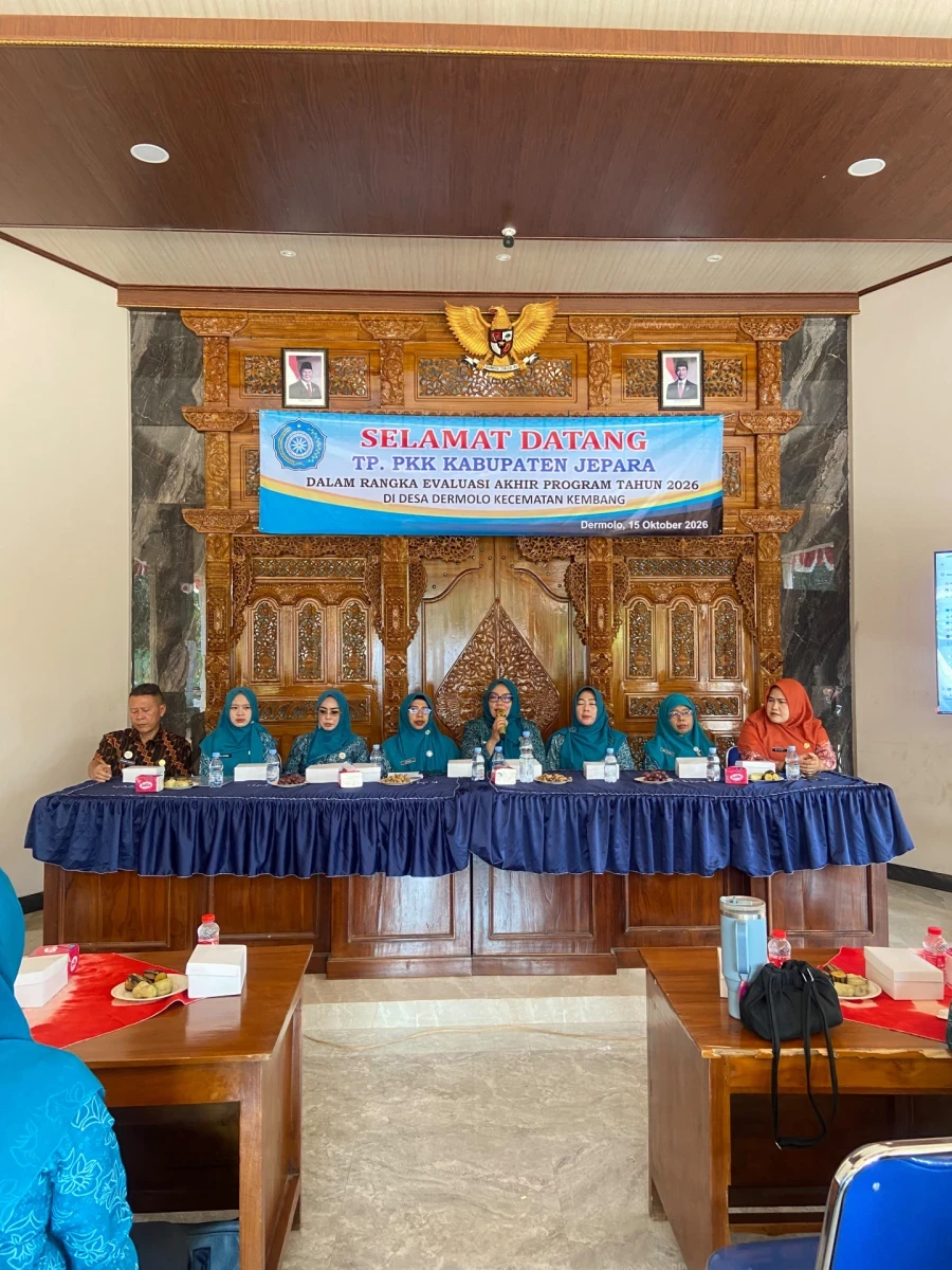 Evaluasi Akhir Program  TPPKK Kabupaten Jepara Ke Ds.Dermolo Kec Kembang