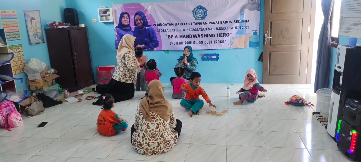 Memperingati hari cuci tangan 