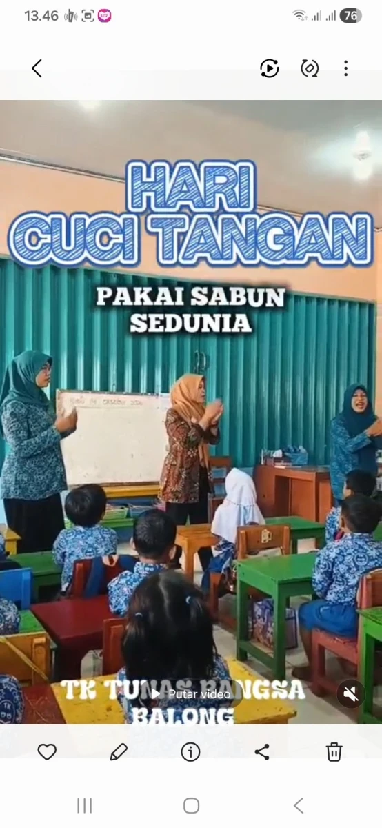 Hari Cuci Tangan Pakai Sabun Sedunia