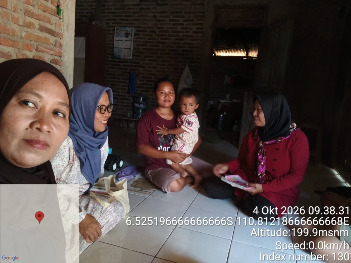 Kunjungan ke balita oleh kader posyandu