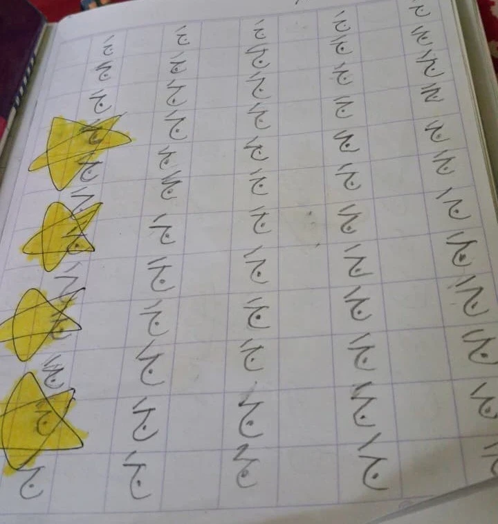 Belajar Menulis Huruf Hijaiyah dengan Semangat dan Ceria di Kelas A2 RA Darul Huda 1 Karanggondang