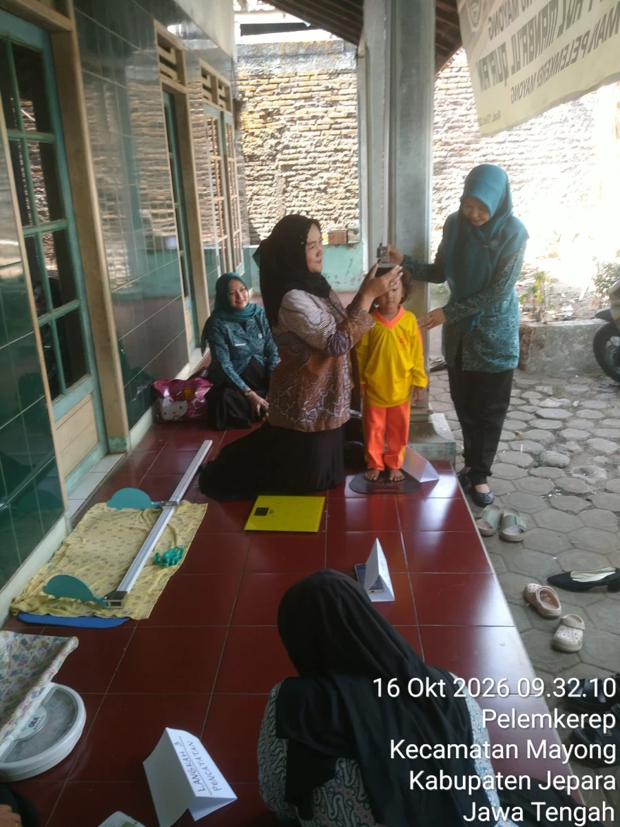Posyandu Mawar Merah dukuh Kauman desa Pelemkerep.