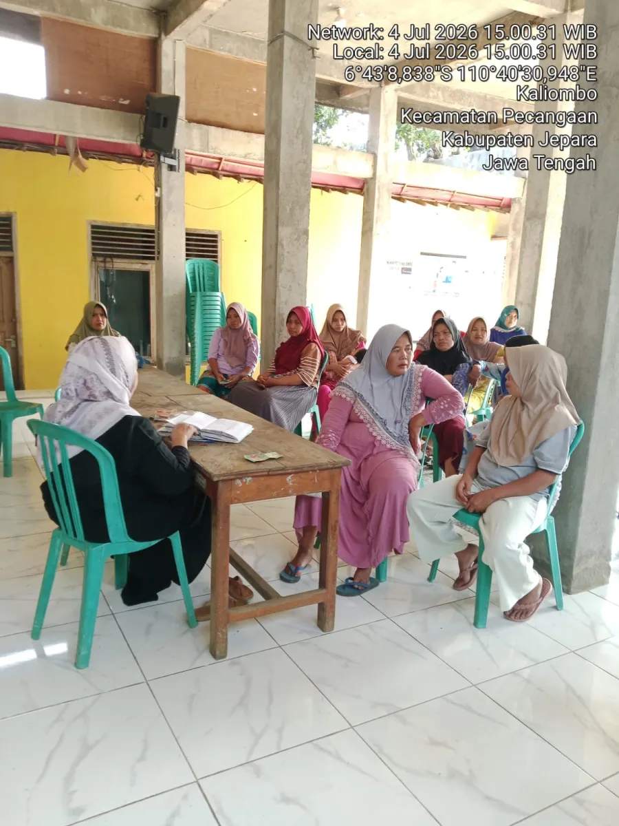 Kegiatan rutin PKK Desa Kaliombo 
